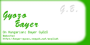 gyozo bayer business card